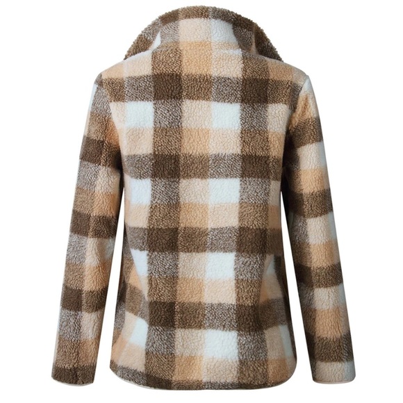 ✅❣️✅  👁PLAID FLEECE 1/2 zip long sleeve - Picture 6 of 6